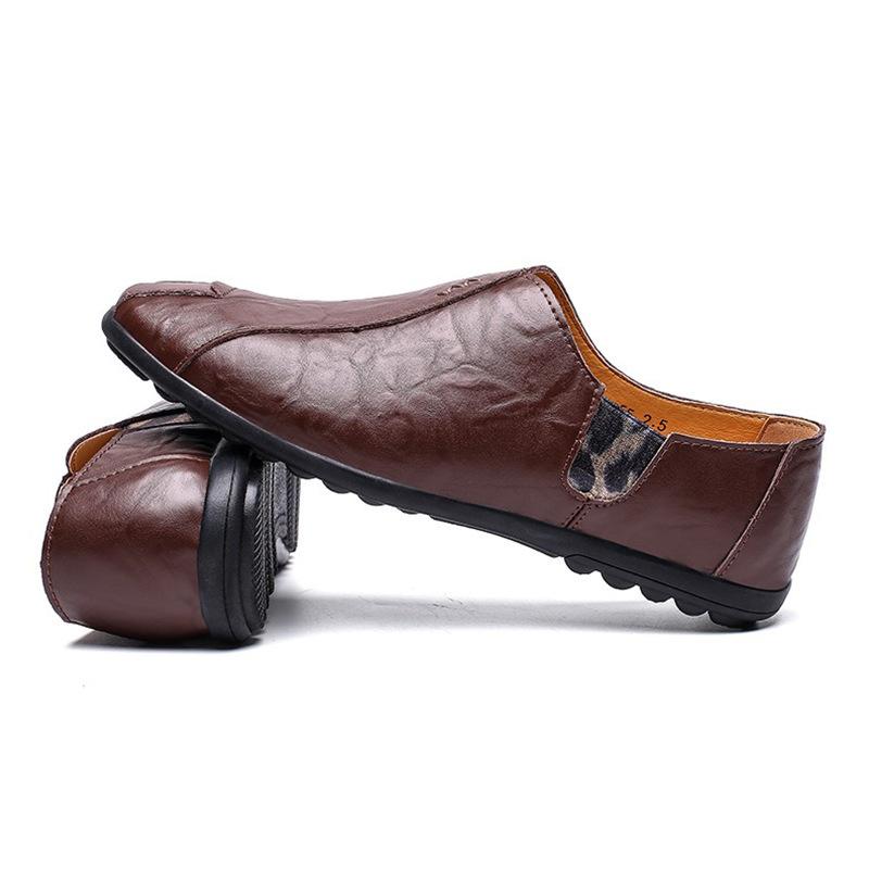 Весенние кожаные туфли мужские формальные туфли одинарные туфли плоские рабочие туфли одна нога шапочки мужские