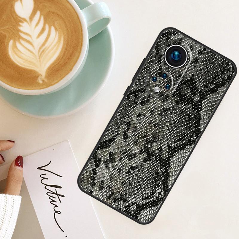 Змеиная Кожа Для Huawei P40 P20 P30 P60 Pro Nova 5T 9 P Smart Honor Magic5 Lite 50 70 90 X8 X8a Чехол