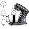Stand Mixer Large Capacity Metal Mixer with 3 Types of Attachments Speed Adjustable KitchenAid Tabletop Mixer 6.2L Multi-Functional 3-in-1 6-Speed