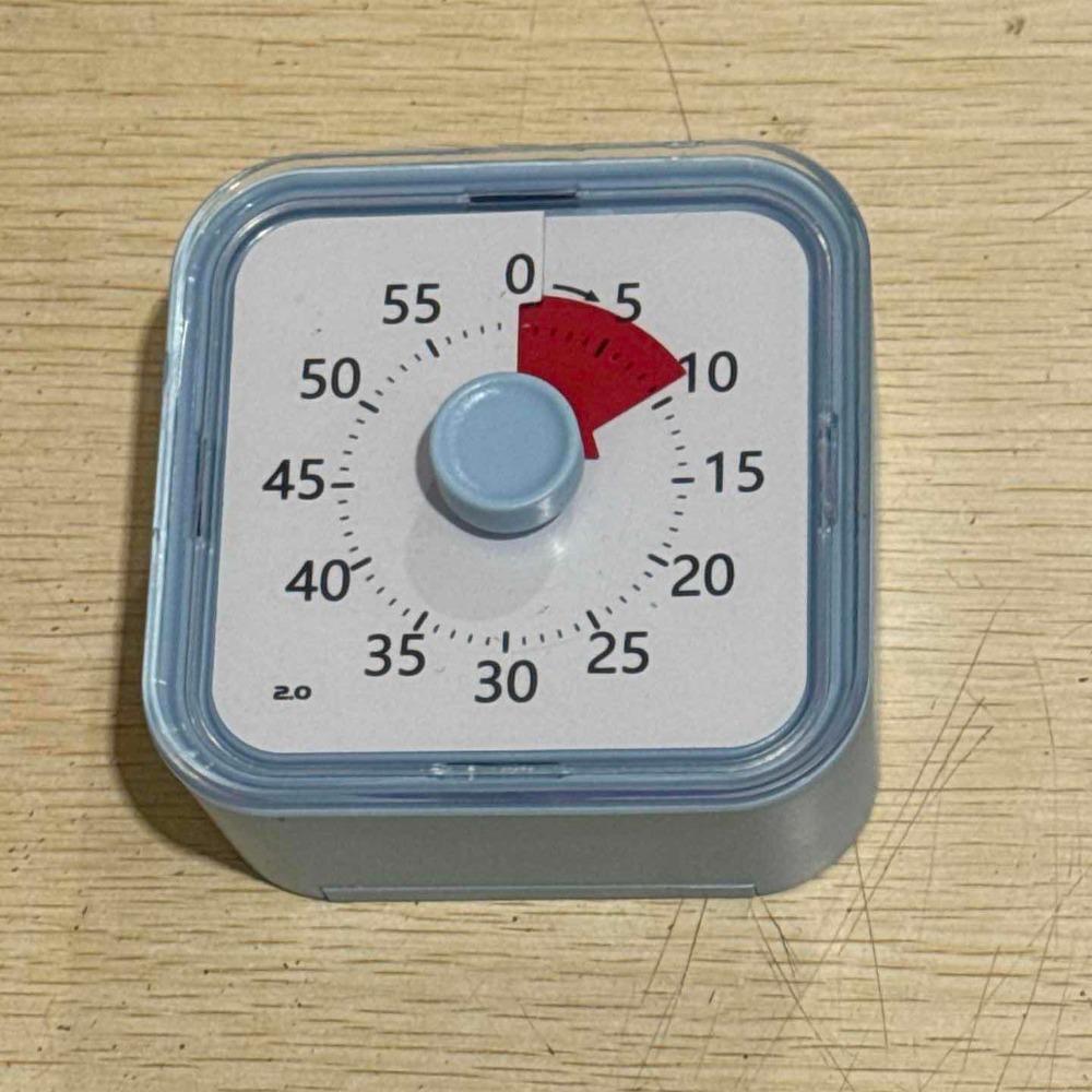 Ultra Silent Visual Timer Round/Square Kitchen Timer Countdown Alarm Clock  Kids Children Reminder