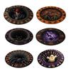Halloween Area Rug 3D Horror Rug, Round Floor Mat, Realistic Creepy Decorative Holiday Patterns, Non-slip Washable for Living Room Bedroom Decor Scary