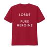 Lorde Pure Heroine Deluxe Футболка Стильная Музыкальная Вдохновленная Для Фанатов винтаж Стиранная с принтом Универсальный Топ Для Повседневной Носки homme