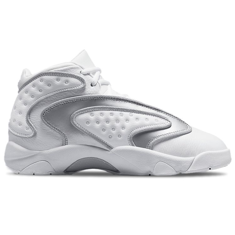 Женские кроссовки Air Jordan OG White Metallic Silver CW0907-100