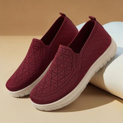 Туфли женские осенние новые однопедальные старые пекинские тканевые туфли с мелким вырезом на плоской подошве, мягкая подошва, удобные, универсальные туфли для мамы