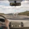 Stylish Silver Butterfly Shaped Car Interior Accessory Sublimation Blank Rearview GlassesPendant Auto Auto Hangings