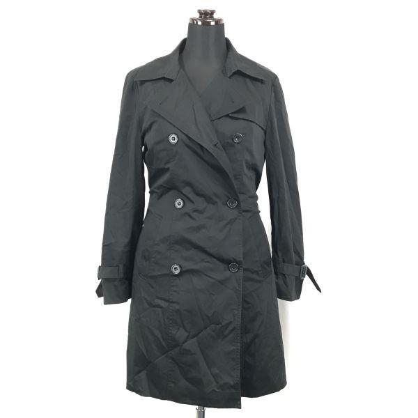 Les Mues Padded Trench Coat Outer Detachable Liner Women SS Black