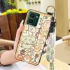 Fashion Design Ring Phone Case For Nokia HMD Pulse/Pulse+/Pulse Pro Anti-dust Wrist Strap Back Cover Cartoon Protective