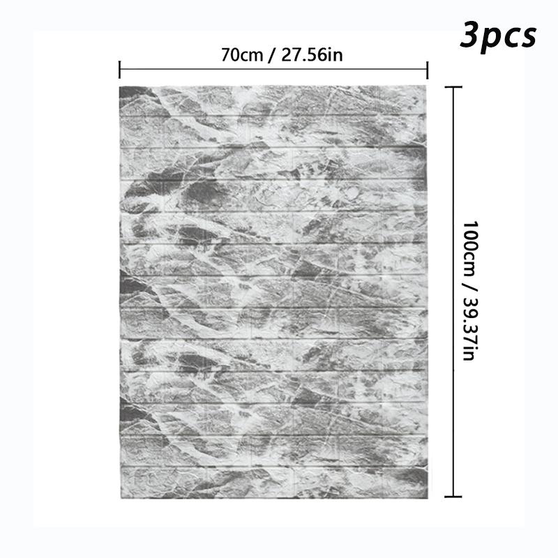 70x100 см Высококачественные Антикварные 3D Стеновые Панели Самоклеящаяся Наклейка на Стену Винтажная Декор Домашнего Интерьера