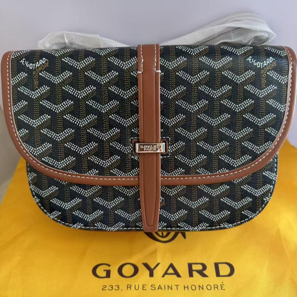 Сумка через плечо Goya Saddle 2024: Модная женская сумка и сумка-мессенджер с монограммой.