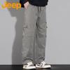 Jeep Men's Loose Fit Cargo Straight-Leg Pants