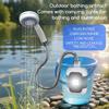 USB Rechargeable Camping Electric Shower Head Portable Handheld Shower Pump  RV
