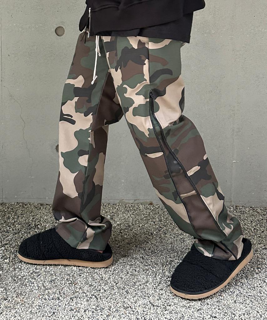 Хлопковые брюки Keullako с боковой молнией (Camo)