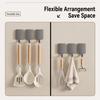 Wall Mounted No Drilling Magnetic Round Metal Hook