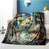 Fishing Customize Your Name Outdoor Blanket Used For Chair Office Sofa Bed Camping Soft And Warm Giving Friends And Relatives Birthday Graduation Gift