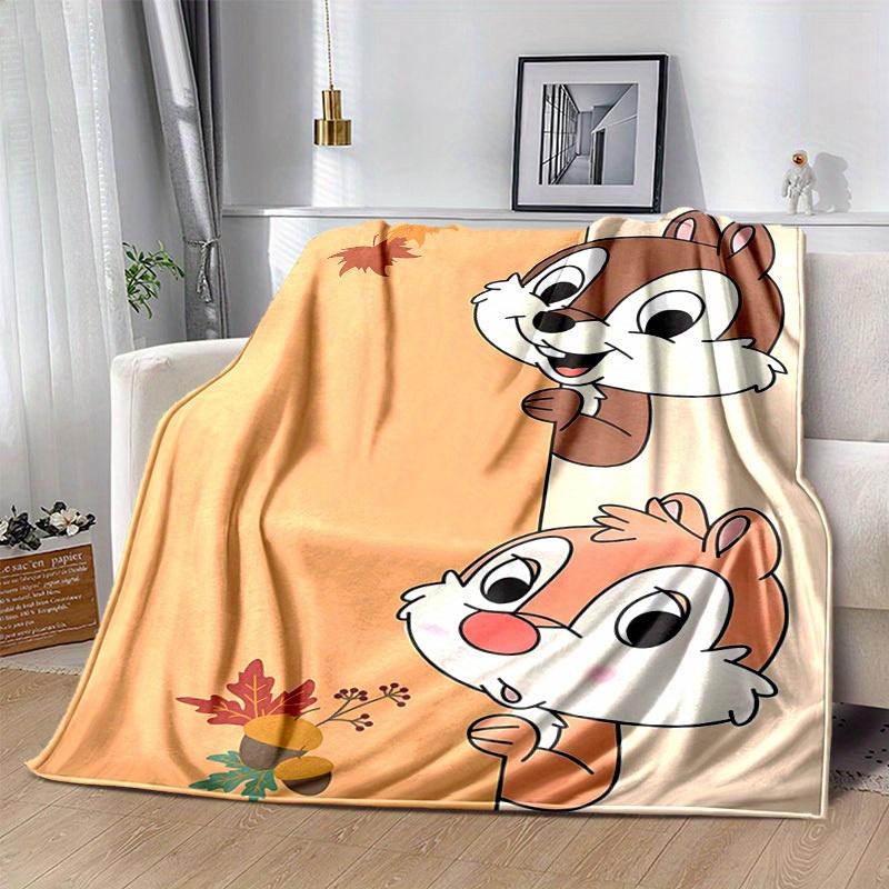 1pc. Autumn Leaves and Acorns Cartoon Blanket, Seasonal Decorative Throw for Home, Soft Flannel Throw Blanket, Versatile & Cozy for Bedroom,