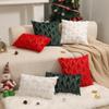 Christmas Decorative Pillow Cover 45x45cm Plush Cushion Cover for Living Room Couch Sofa Soft Pillows Home Decor Xmas