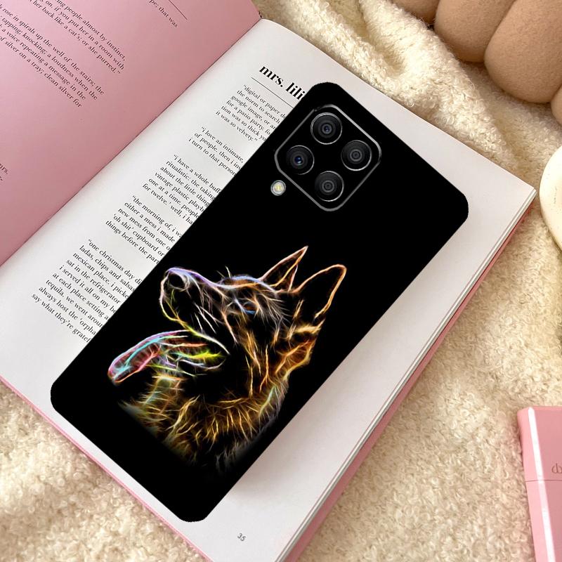 Cartoon German Shepherd Dog Case For Samsung Galaxy M31 M13 M11 M12 M14 M15 M06 M16 M36 M56 M53 M32 M52 M35 M55 M34 M54