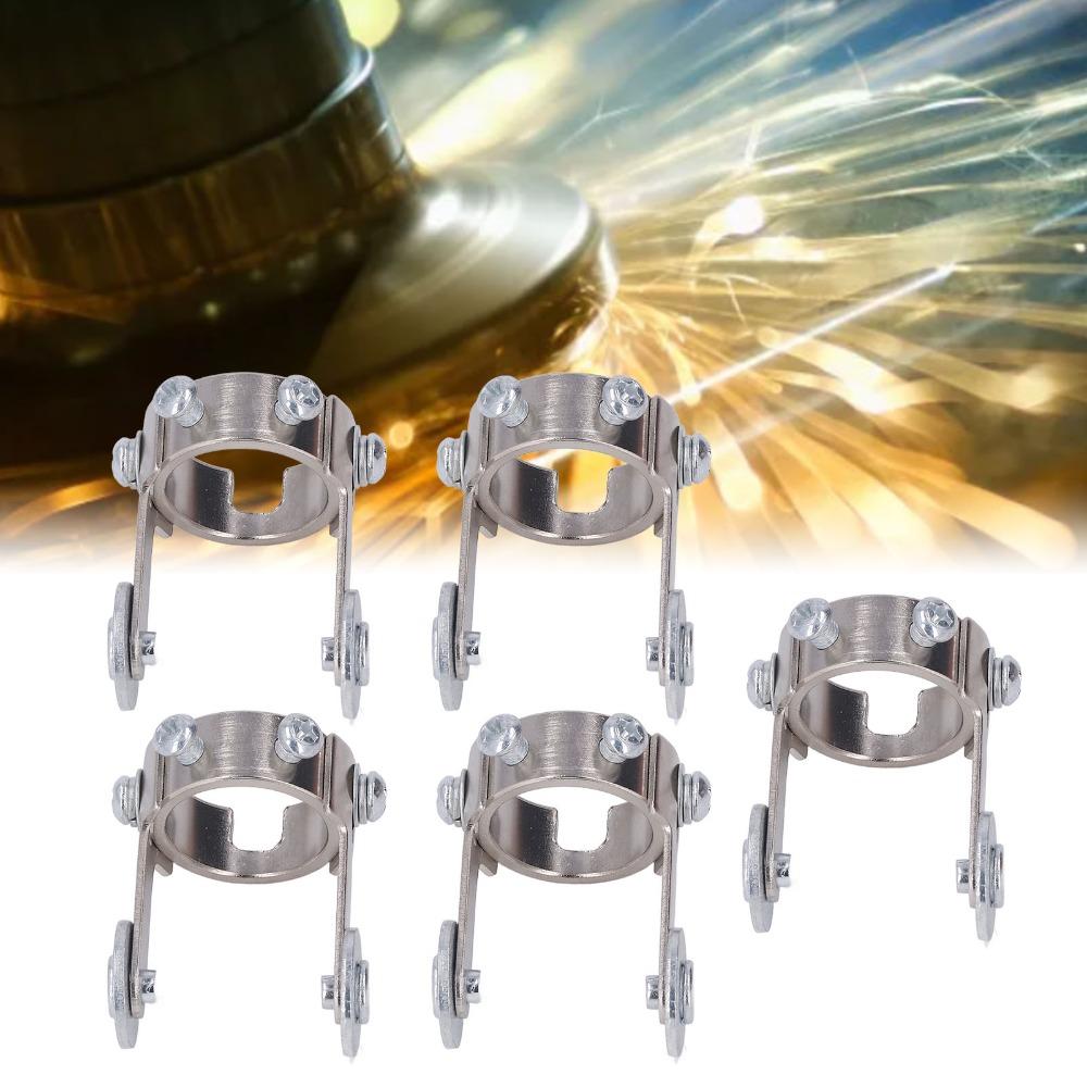 5pcs Silver Torch Spacer Wheel Carbon Steel Plasma Cutter Guide Handheld Welding