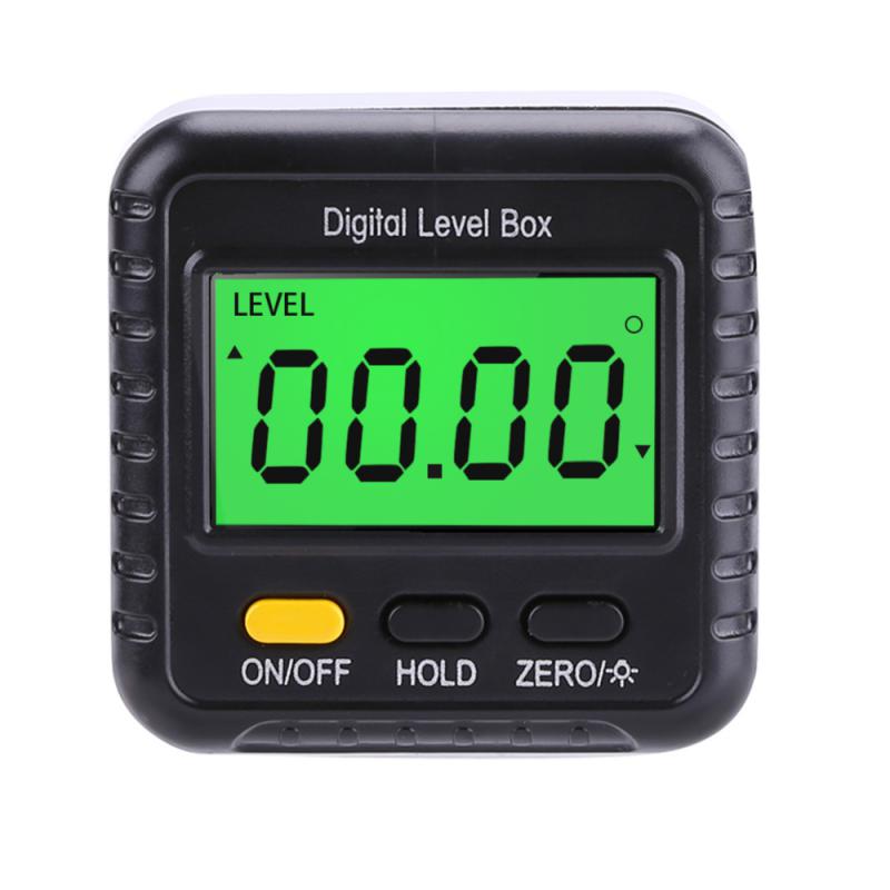 Digital Level Box Protractor Angle Finder 90 Degree Level Gauge Bevel Gauge Inclinometer with Magnetic Based Backlight