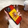 Spain Flag Cover For iPhone X XR XS 11 12 13 14 15 16 pro MAX mini Phone Case Matte shockproof