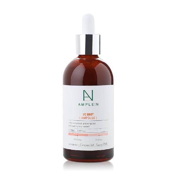 AMPLE:N VC Shot Ampoule 100 мл, Осветляющий, Антивозрастной, Увлажняющий, Восстанавливающий, Корейская косметика, Kbeauty, образец