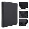 PAKESI Trading Card Album with 480 Card Inner PU Card PP Pockets for Collecting Other Cards Black 12-Pocket Storage, Pages, Pick-Up Storage,