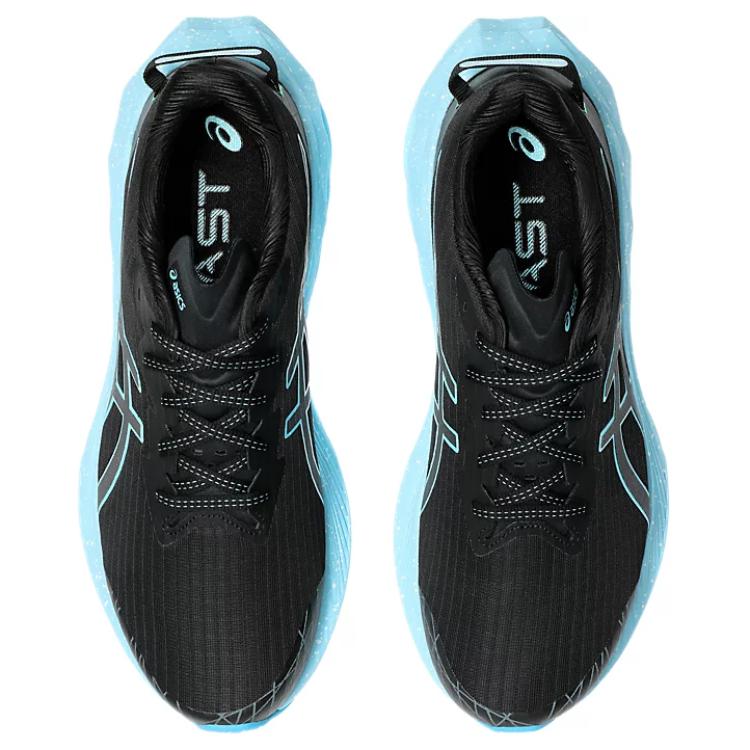 Asics Novablast 4 Lite-Show Яркие голубые мужские кроссовки Черные Lite-Show 1011B900-001