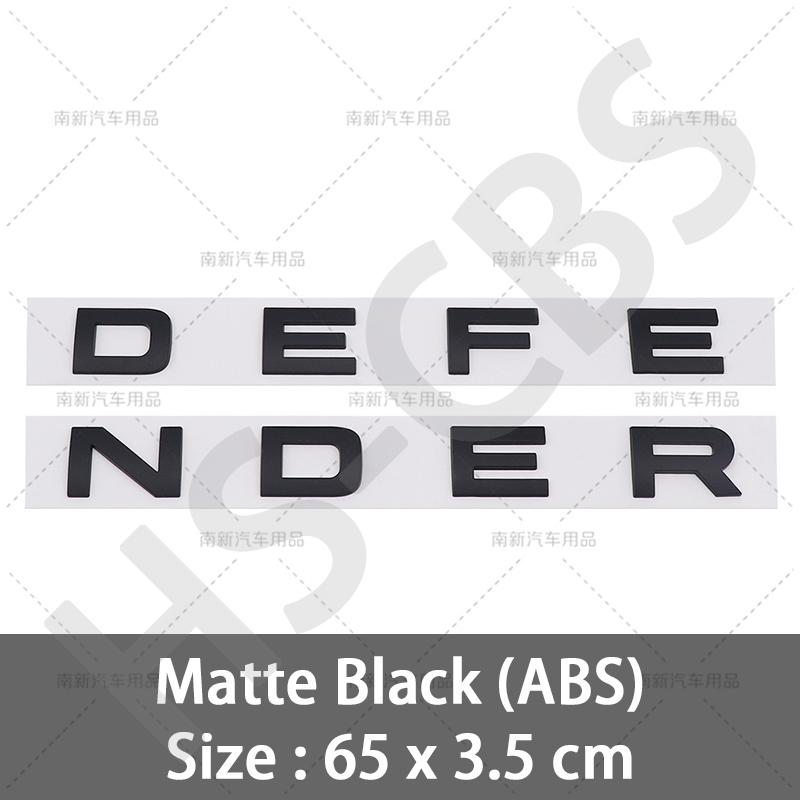 Новый стиль 3D ABS DEFENDER Буквенные Логотипы Наклейки Декали Большой Размер DEFENDER Автомобиль Передний Капот Задний Багажник Кузов Эмблема Значок Аксессуары