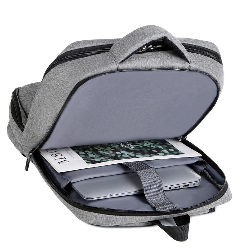 Новый унисекс однотонный водонепроницаемый и дышащий деловой модный повседневный универсальный рюкзак для повседневного использования