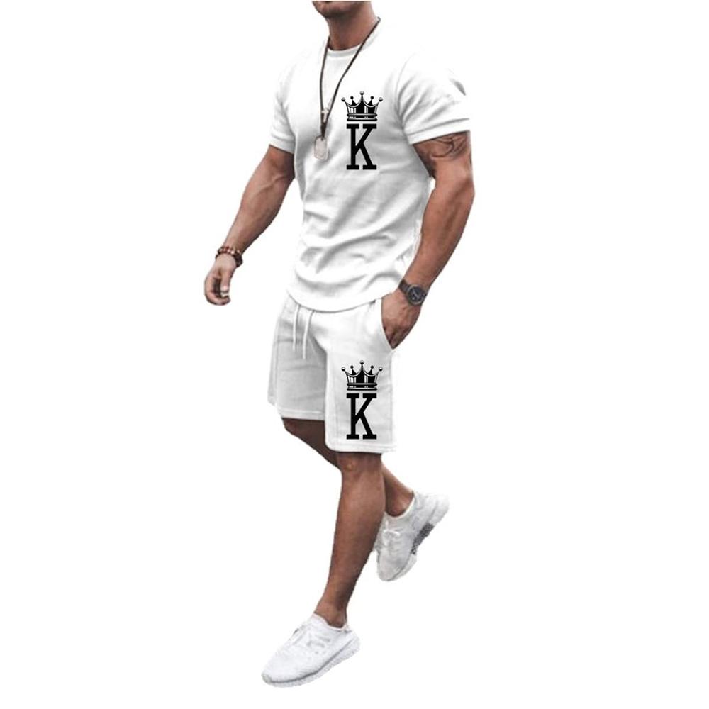 Модная мужская спортивная одежда с принтом и узором, мужской топ большого размера, костюм в стиле Y2K, летний повседневный дышащий освежающий костюм