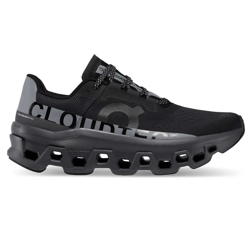 On Cloudmonster Lumos Running Size Cm Women's Shoes, Black, 24.5