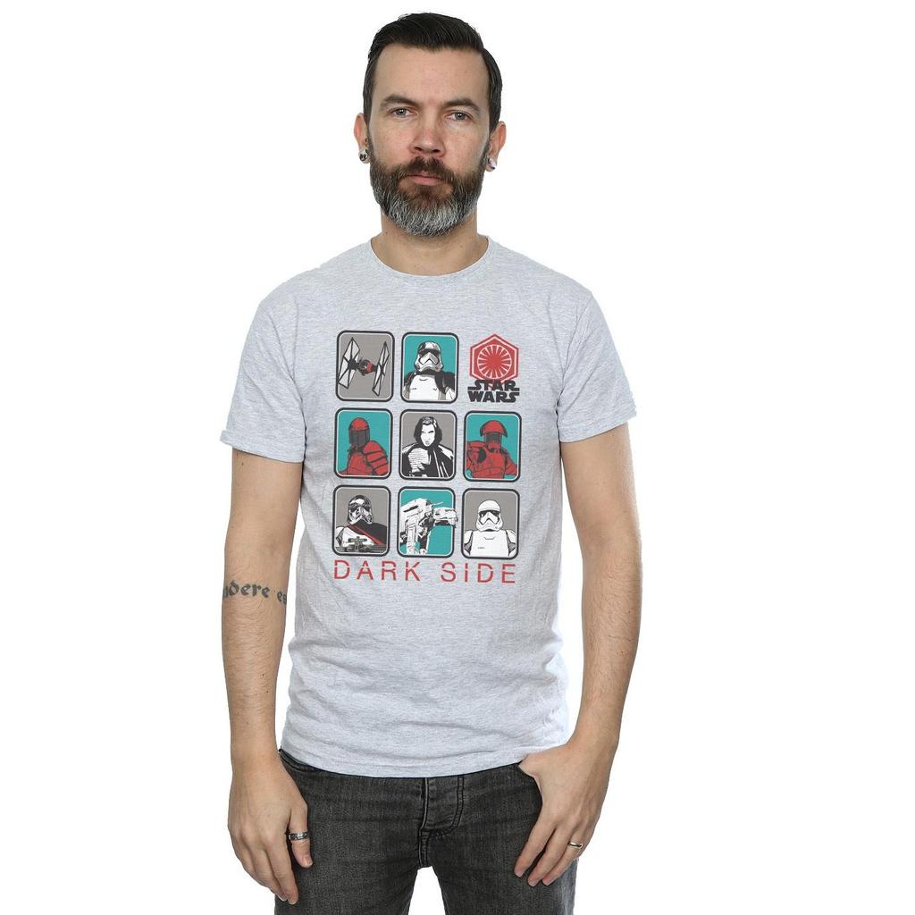 Star Wars Mens The Last Jedi Dark Side Multi Character T-Shirt