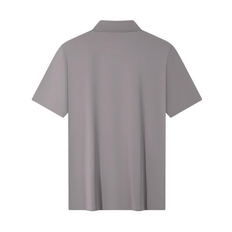 SEVEN Men's Seamless Silk Blend Polo Shirt