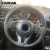 Customize Car Steering Wheel Braid Cover Black Soft Suede For Mazda 3 Axela Mazda 6 Atenza Mazda 2 CX-3 CX3 CX-5 CX5 Scion NH9