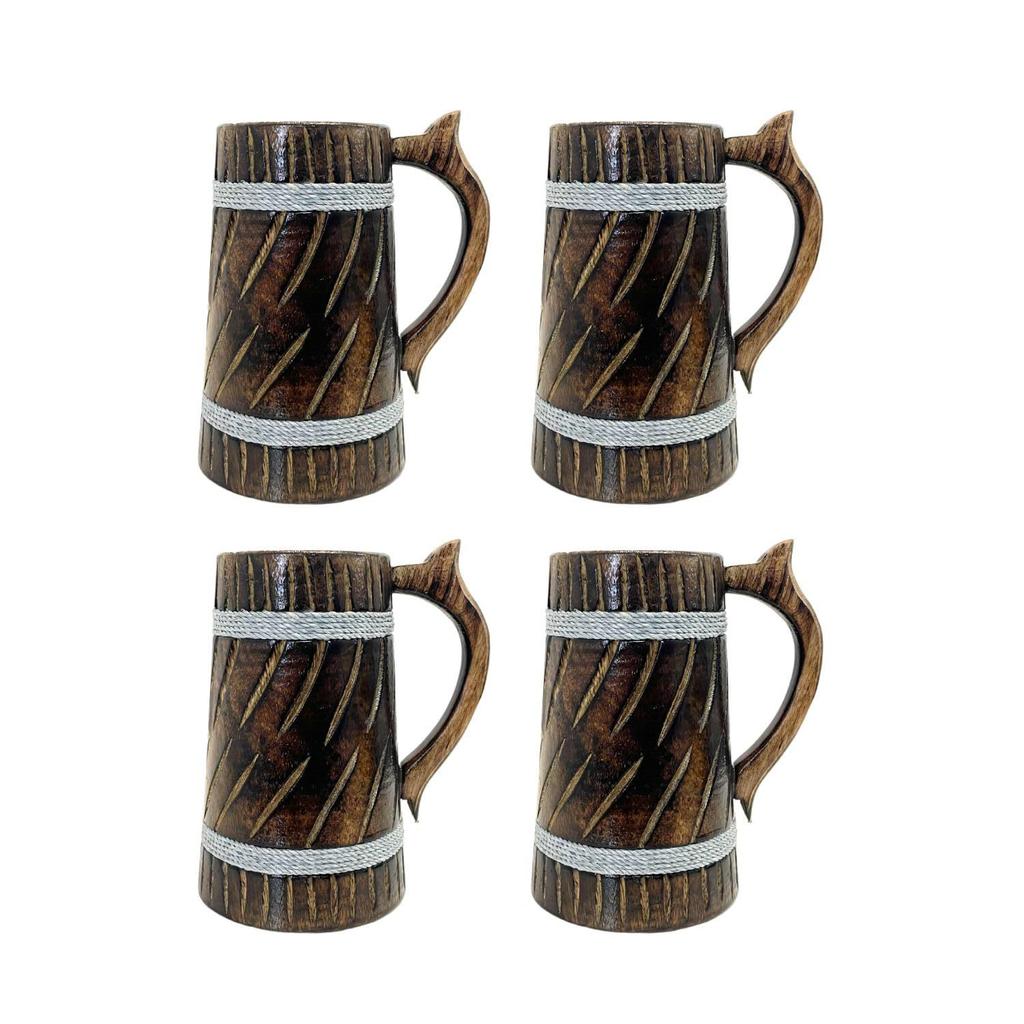 Деревянная пивная кружка ручной работы объемом 500 мл, манговое дерево с отделкой «Шишам», в стиле бочки, легкая и прочная, для крафтового пива, домашнего бара, кафе, вечеринки, подарка