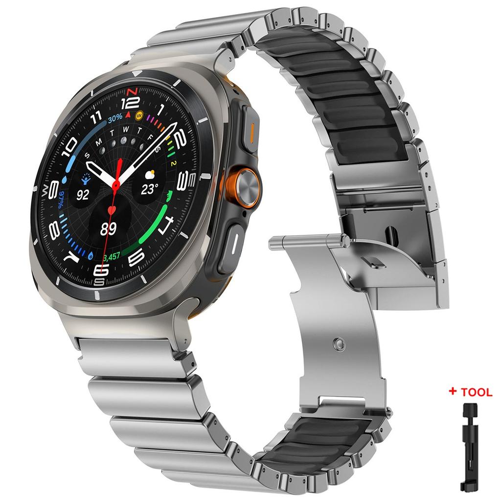 Титановый ремешок для Samsung Galaxy Watch 8 44 мм 40 мм 8 Classic 46 мм Браслет Металлический деловой ремешок для Galaxy Watch Ultra 2025