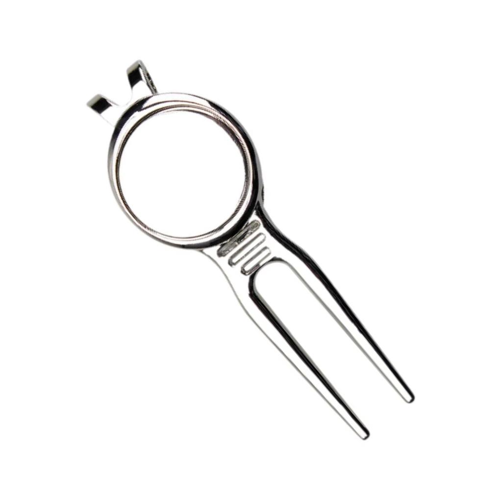 Инструмент для ремонта дивотов для гольфа с магнитным маркером для гольф-мяча, очиститель канавок клюшки, вилка для паттинг-грина, аксессуары для сумки для гольфа