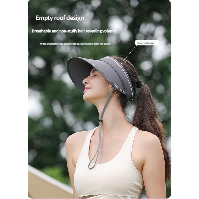 Кепка-козырек с двойным слоем, защита от УФ-лучей, шляпа от солнца с широкими полями, регулируемый головной убор, дышащая, для велоспорта, пеших прогулок, активного отдыха, летняя шляпа от солнца