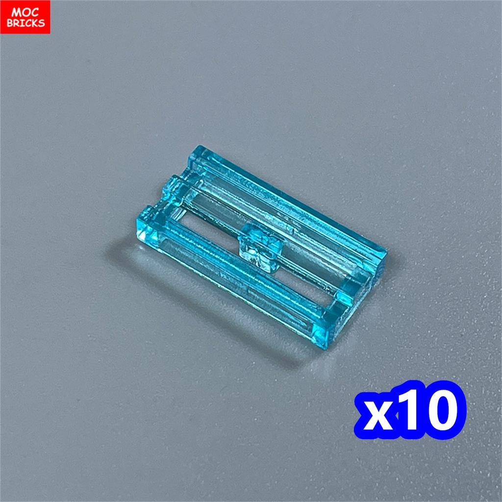 10pcs/lot MOC Bricks Tile Modified 1 x 2 Grille with Bottom Groove Lip 15561 2412b 30244 Building Blocks DIY Toys kids gifts