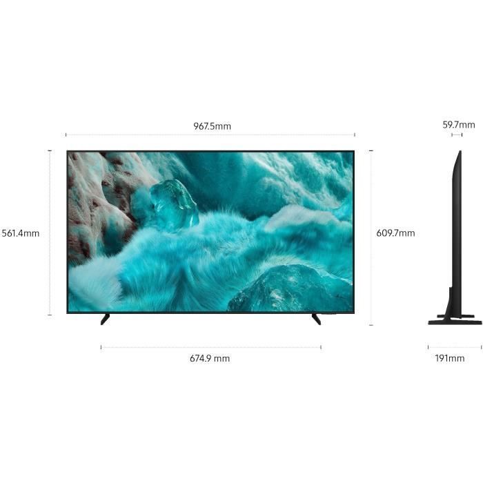 Samsung TQ43Q7FA - Телевизор QLED 43 (109 см) - 4K UHD 3840x2160 - HDR10+ - Smart TV - Игровой хаб - 3xHDMI - WiFi