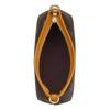 COACH Laurel 19 floral print design coated canvas crossbody shoulder bag small women's walnut with yellow