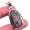 Natural Boulder Opal Gemstone 925 Solid Sterling Silver Gift Pendant 1.75" K3j27