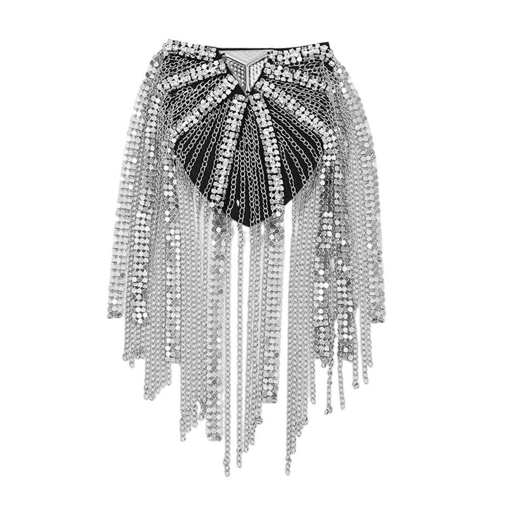 Brooch Brooch Shoulder Board Epaulets Jacket Vintage Brooch Tassel Chain Epaulette Women