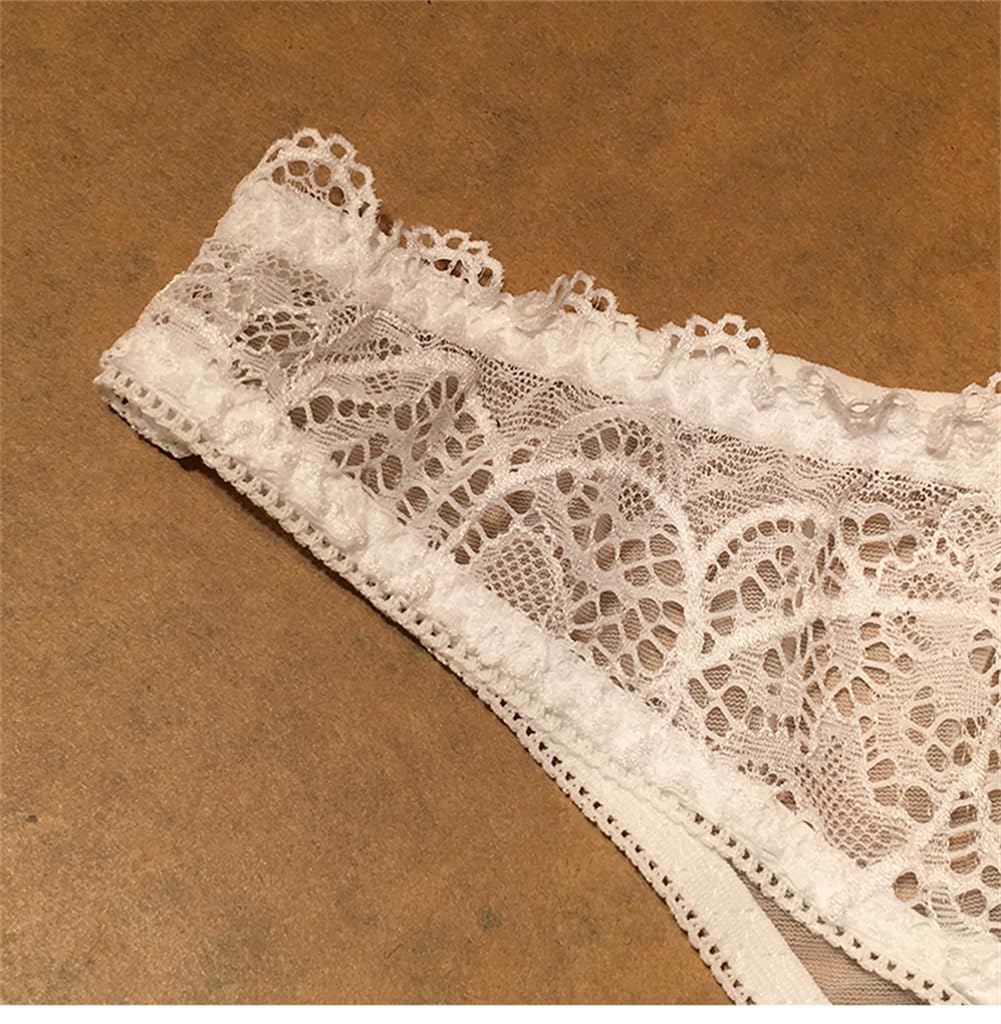 ZHONGJUE Сексуальные стринги Кружевные стринги Женские трусики, Нижнее белье, Женское белье, Женские трусики, (Свободный размер, Абрикосовый)