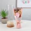 Teachers' Day Gift Sun Flower Carnation Glass Wishing Bottle Dried Flower Gypsy Rose Bouquet Valentine's Day Gift