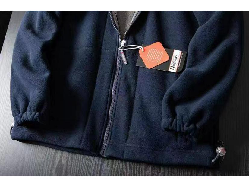 Готов к Норвегии: Куртка-флис большого размера на осень/зиму для защиты от холода на открытом воздухе