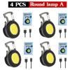 New Mini Lantern Portable Multi-function COB Floodlight Outdoor Type-c Rechargeable Keychain Light Aluminum Alloy Flashlight