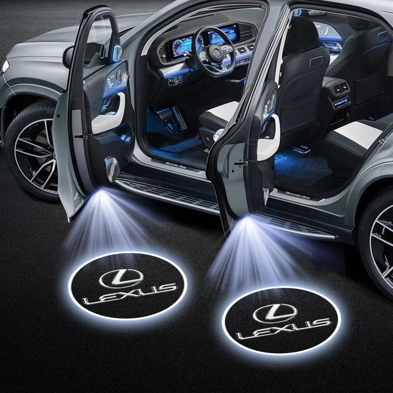 LED Car Door Projector Welcome Light Accessories For Lexus F-SPORT ES RX NX LS UX LM LX GX LC RZ IS CT GS RC HS SC TX LBX