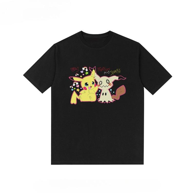 Fashion New Unisex and Unisex Print Tshirt Harajuku Y2K Street Loose Casual Shortsleeved Y2k Vintage Retro Hippop Tops