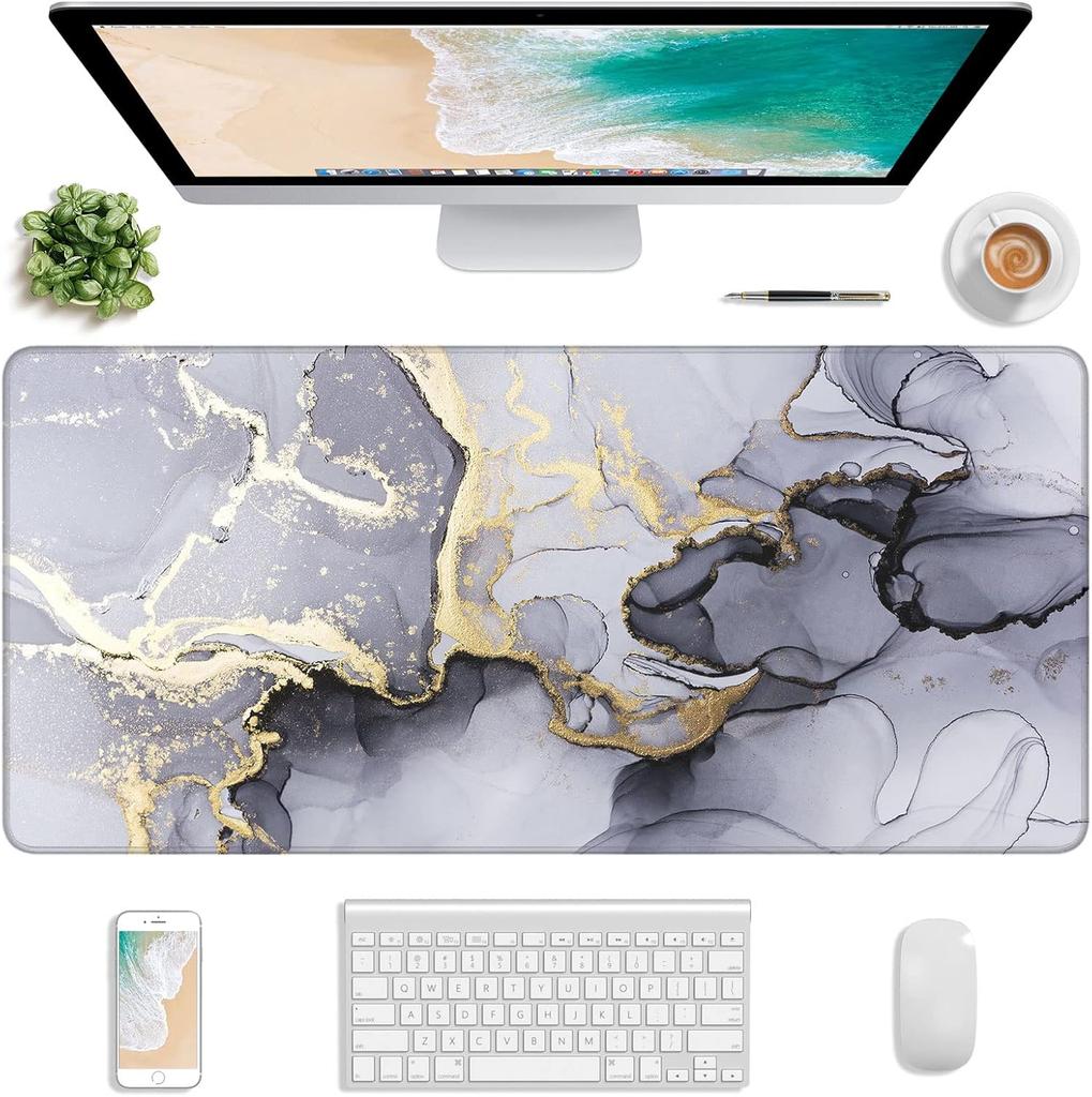Extended Gaming Mouse Pad Xxl Large Desk Pad Computer Keyboard Mousepad Mouse Mat Nonslip Base For Office Gaming Plum Flower